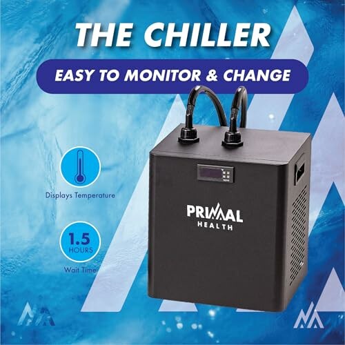 The Chiller device for easy temperature monitoring and change.