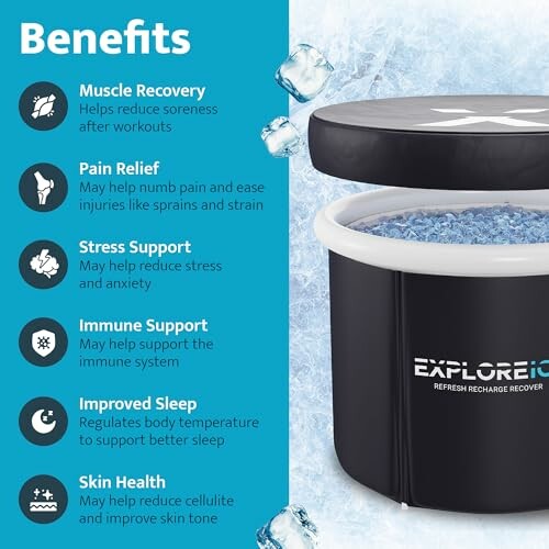 Benefits of using Explore Ice Bath for recovery and health.