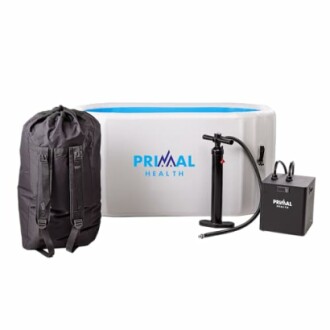 Primaal Health portable ice bath kit with tub, pump, and bag