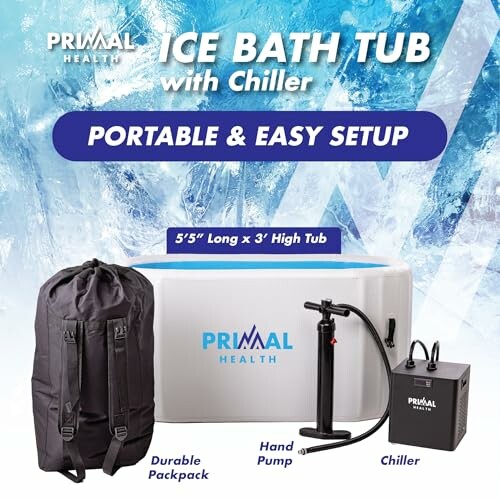 Inflatable Ice Bath Tub With Chiller