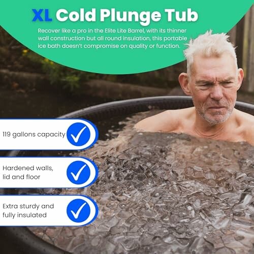 The Cold Pod Ice Bath Tub Elite Lite